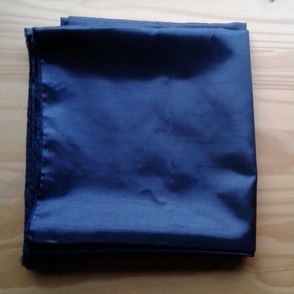 Navy Blue Polyester Fabric - Picture 1 of 2